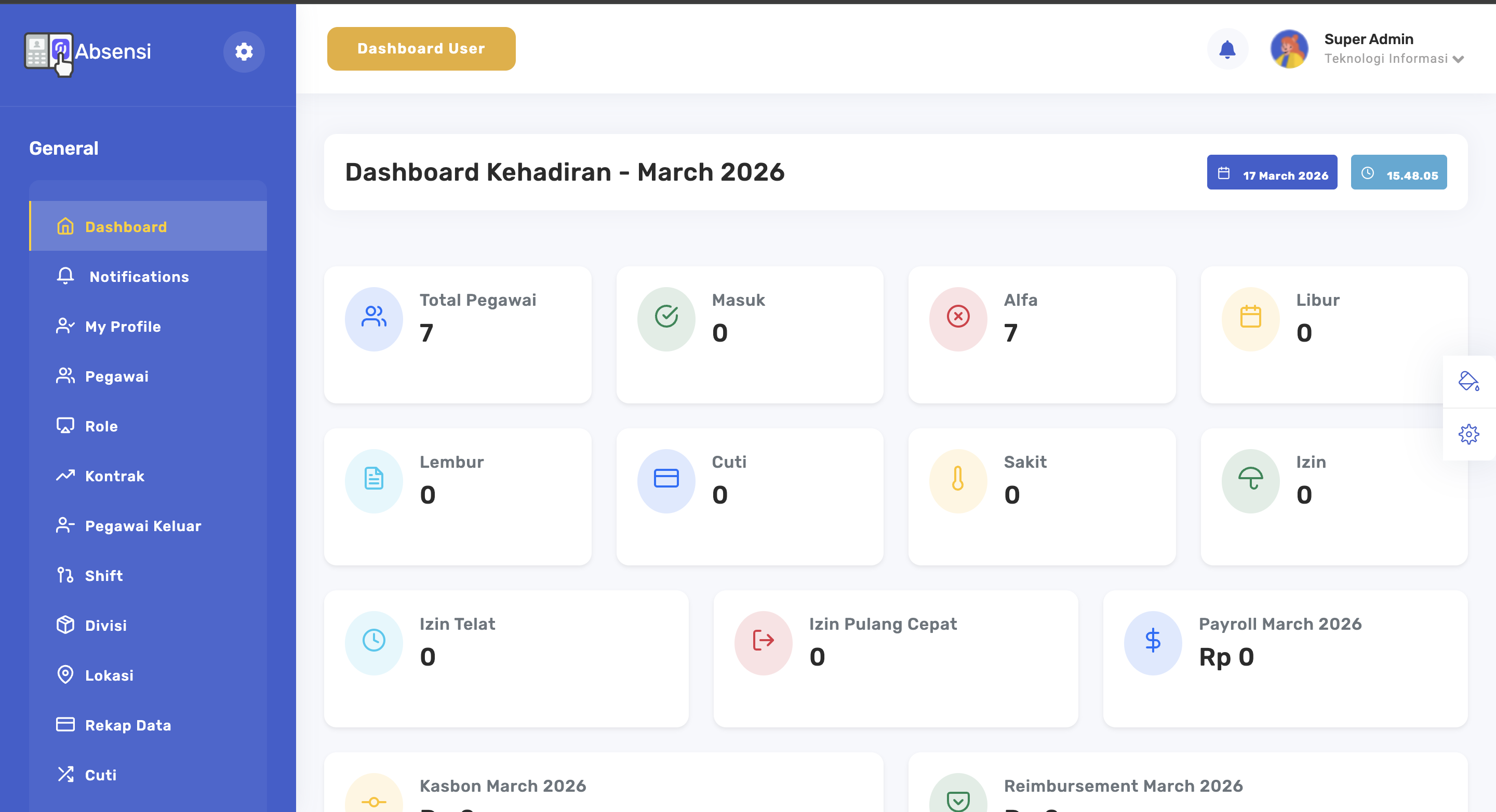 SISTEM HRIS PAYROLL & ABSENSI thumbnail